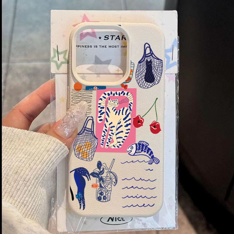 Cute Cherry Cat Print Phone Ca - đánh giá và giá X Phone Accessories
