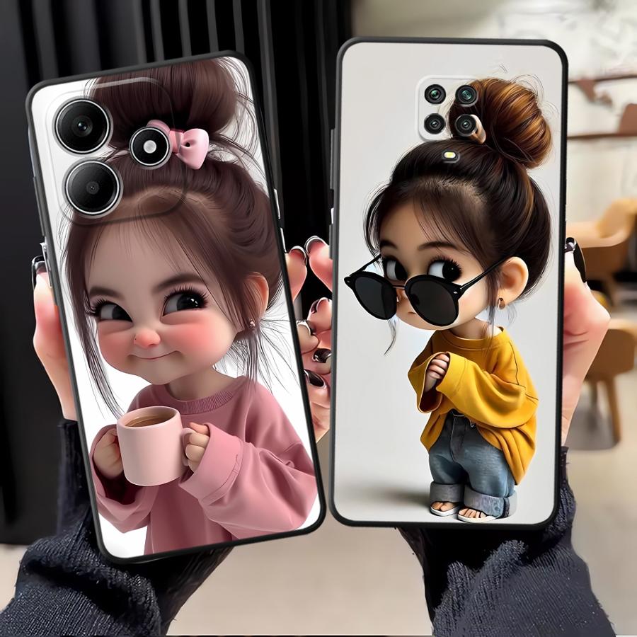 Cartoon Girl Pattern Funda Pho - đánh giá và giá X Phone Accessories